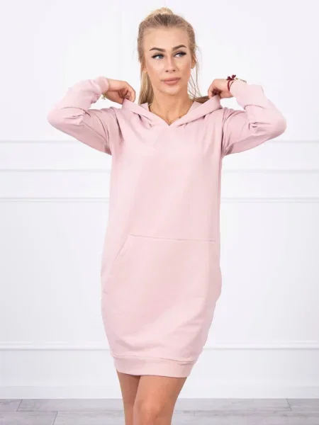 Rochie Kesi cu glugă de costum roz
