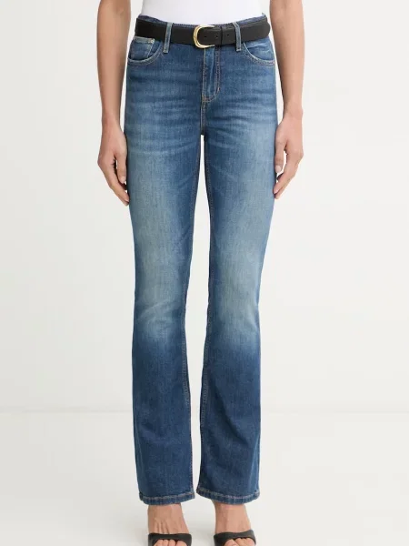 Guess blugi flared pentru femei SEXY FLARE albastru
