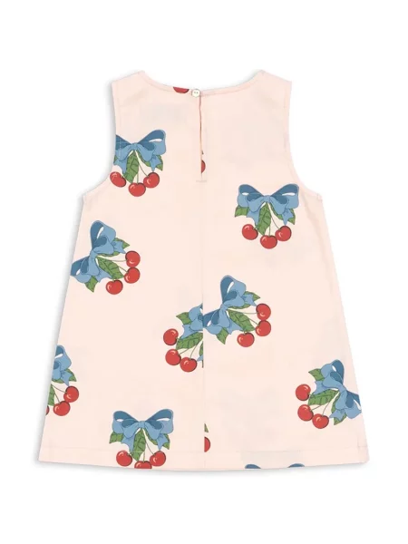 Konges Sløjd Dětské šaty FRANKIE DRESS GOTS růžové