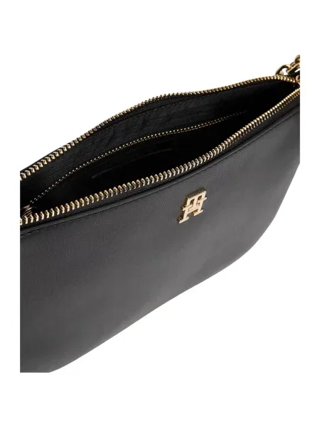 TOMMY HILFIGER Geantă de umăr negru
