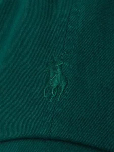 Μικρός κασκέτο Polo Ralph Lauren με χαμηλή μέση υφαίνω διαγωνίως πράσινο