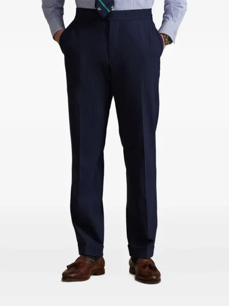 Ριγέ δερμάτινος κάλτσες Polo Ralph Lauren με κορδόνι μαύρο