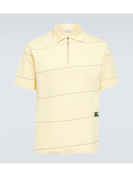 Polo Burberry cu dungi galben