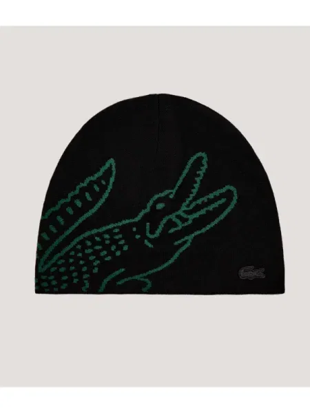 Lacoste De lână căciulă negru