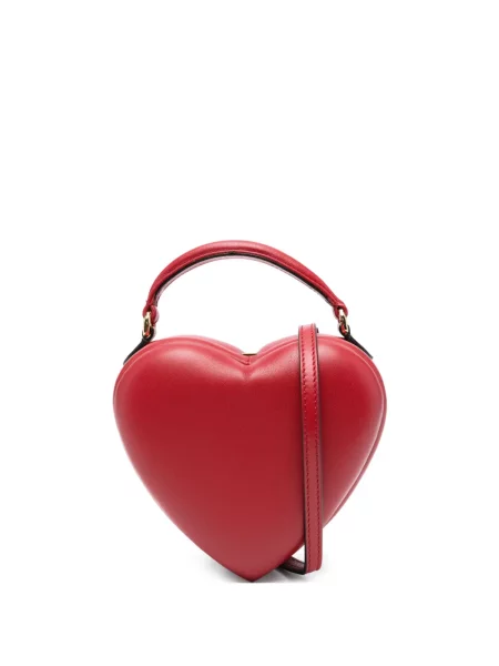 Geantă Moschino cu motiv cu inimi roșu