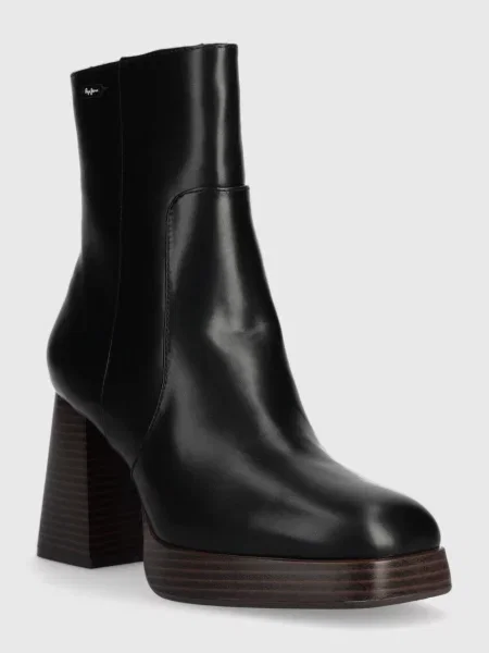 Μποτάκια Pepe Jeans ABBA WOOD μαύρο