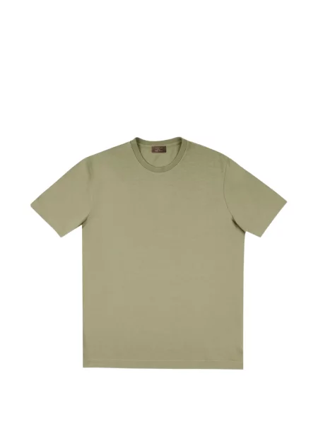 Tricou Zanone cu decolteu rotund scurt verde