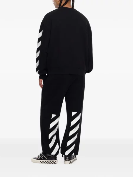 Τρέξιμο παντελόνι L/ab C/o Off-white με σχέδιο λευκό