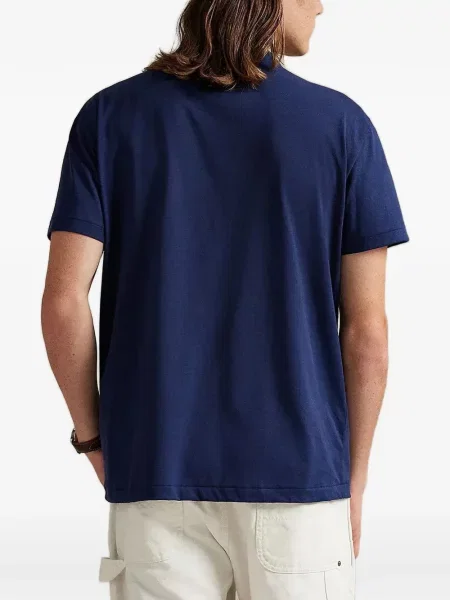 Kołnierzykowy polo Polo Ralph Lauren z frędzli w paski czerwone