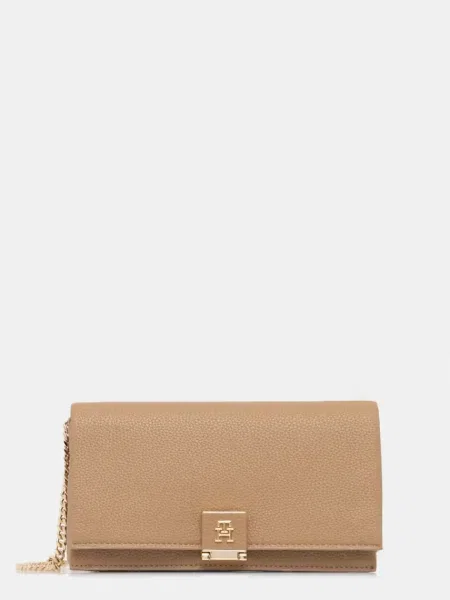 Tommy Hilfiger crossbody kabelka dámska z imitácie kože béžová