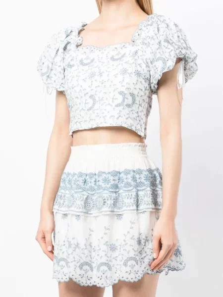 Top Loveshackfancy bílý