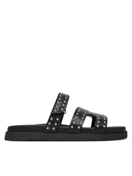 Steve Madden Klapki Missile Z Nitami schwarz czarne