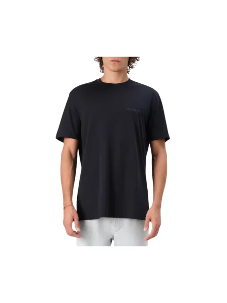 Koszulka Armani Exchange z krótkim rękawem z logo granatowa