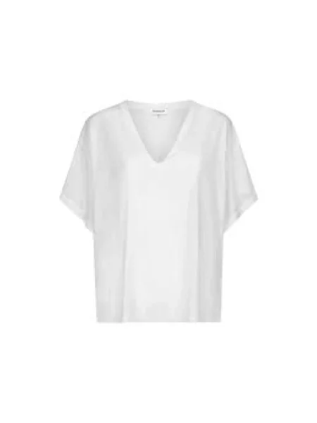 Bluzka Dondup z dekoltem w serek biała