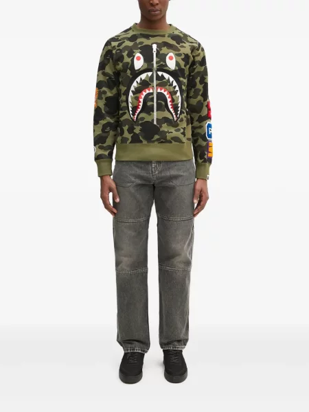 Суичър без качулка A Bathing Ape® зелено