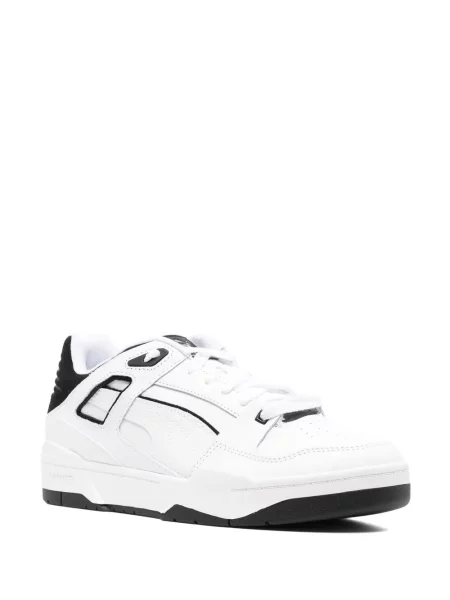 Šněrovací krajkové chunky tenisky Puma Suede bílé