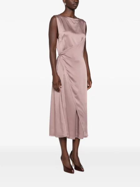 Rochie midi Lanvin fără mâneci plic roz