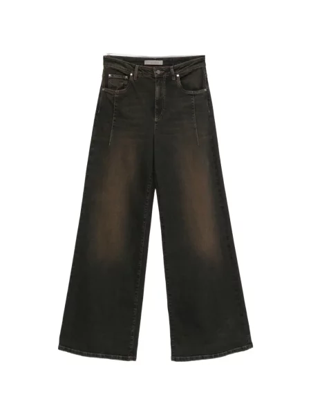 Blugi cu picior larg D.exterior maro
