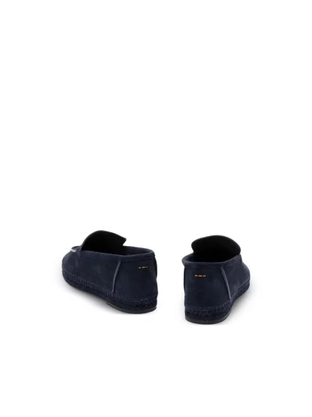 Espadryle Castaner skórzane niebieskie