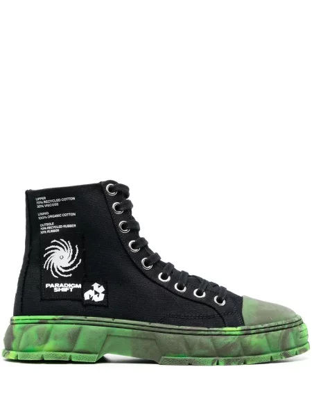 Sneakerși Virón cu imagine cu model camuflaj negru