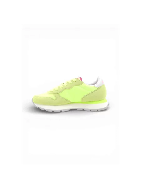 Sneakersy Sun68 skórzane żółte