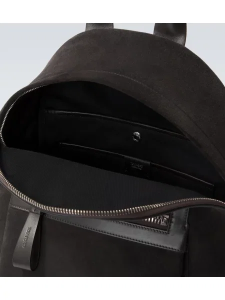Rucsac Tom Ford din piele de căprioară gri