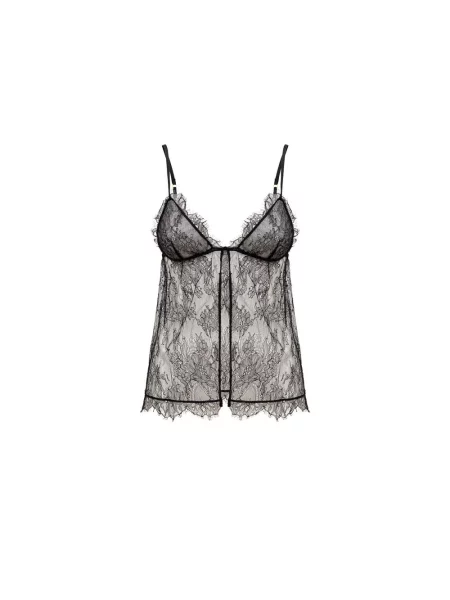 Top Tom Ford koronkowy z paskiem czarny