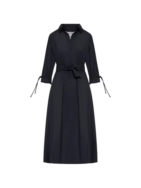 Kołnierzykowy sukienka midi Max Mara do kolan garniturowa czarna