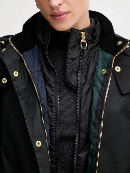 Длинная парка Barbour зеленая