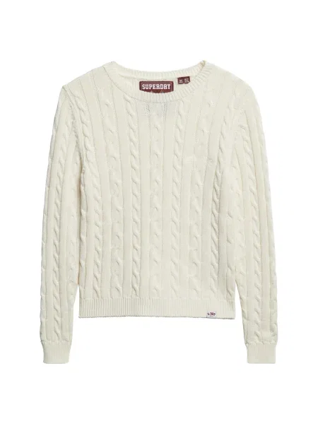 Superdry Pulover Essential ecru