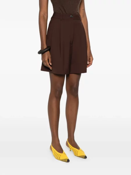 Plisirane kratke hlače Cordera crvena