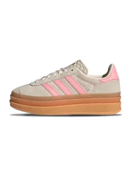 Adidas Sneakersy Gazelle Bold Beżowy białe