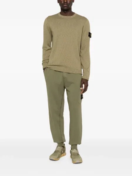 Дълго пуловер Stone Island камъни зелено