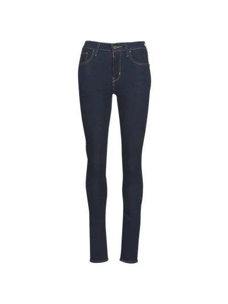 Skinny fit džínsy Levi's 721 s vysokým pásom modrá
