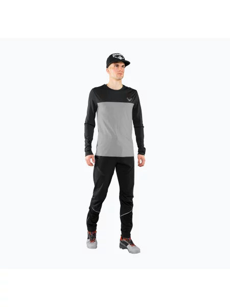 Longsleeve trekkingowy DYNAFIT Traverse S-Tech black out alloy czarny