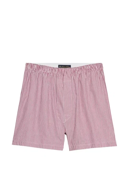 Csíkos boxeralsó Brooks Brothers piros