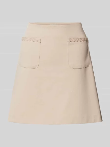 Spódnica mini z nakładanymi model ‘SIMONSE’ Ichi beżowa