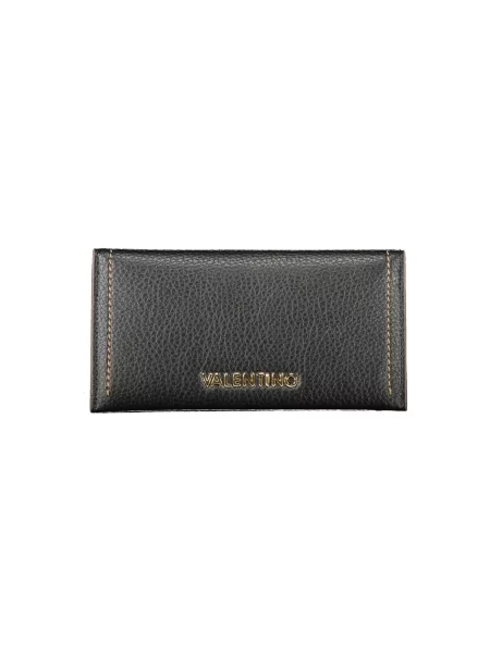 Lniany portfel Valentino Bags elegancki czarny
