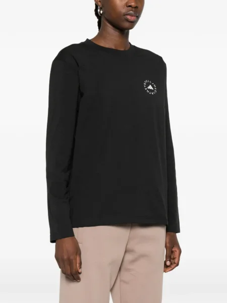 Dugo majica Adidas By Stella Mccartney s printom crna