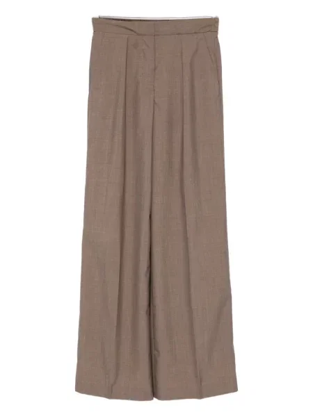 Pantaloni Joseph plisate maro