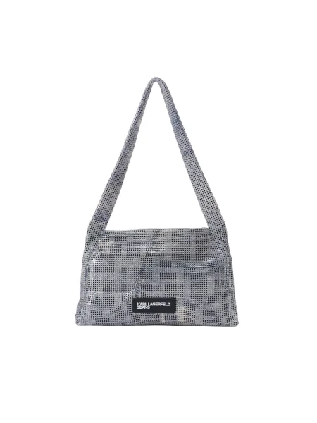 KARL LAGERFELD JEANS Torba za čez ramo PARTY CHAINMAIL moder denim