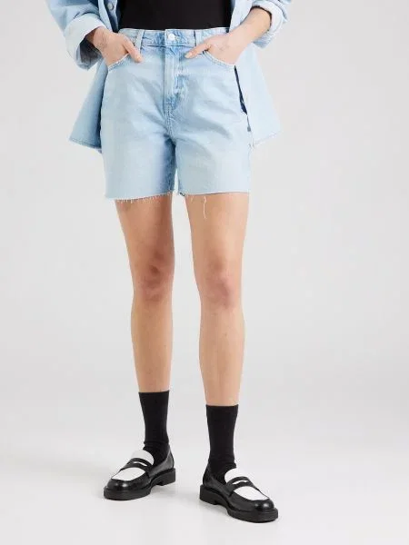 GUESS De blugi pantaloni scurți | Relaxed fit albastru