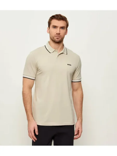 BOSS GREEN Polo Paul | Slim Fit | stretch bej