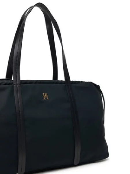 Torbica Tommy Hilfiger Th Soft Nylon Hobo crna