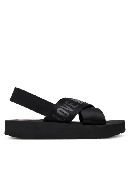 LOVE MOSCHINO Сандали черен