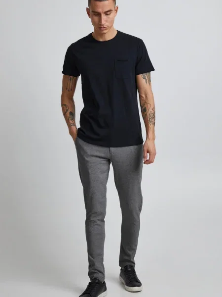 !Solid Pantaloni eleganți DAVE BARRO amestecat gri