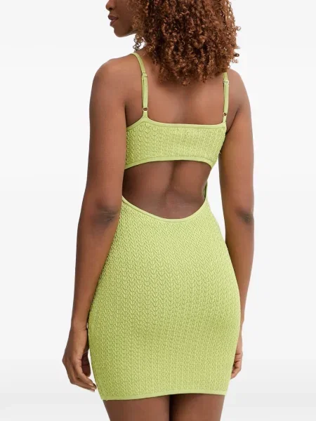 Rochie mini Guess tricotate verde