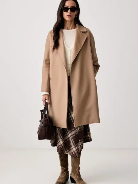 Weekend MaxMara De lână palton Wkdpedale bej