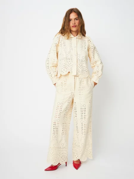 Crās Pantaloni Spiritcras murdar alb