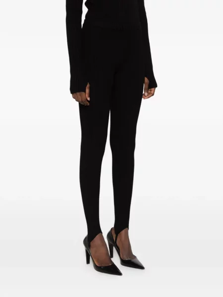 Leggings The Frankie Shop tricotate negru